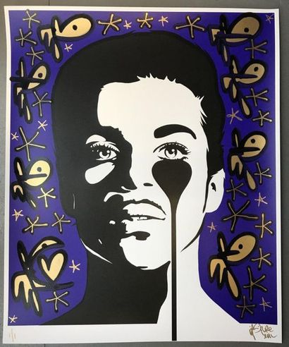 PURE EVIL - Prince, 2020. Print rehaussé...