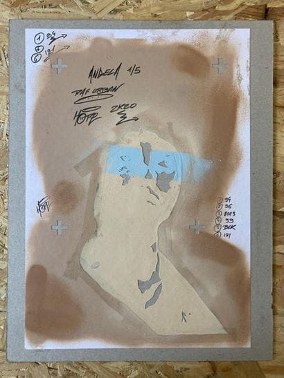 RAF URBAN - Angela DAVIS 2020. Carton, papier...