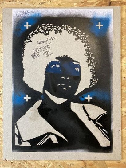 RAF URBAN - Angela DAVIS 2020. Carton, papier...