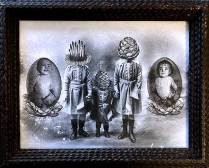 TREIZE BIS - Cocodrile, 2015. Collage impression...