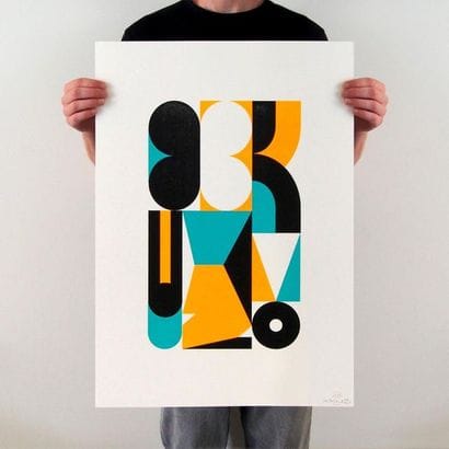 XKUZ - Sérigraphie 3 couleurs (orange, bleu,...