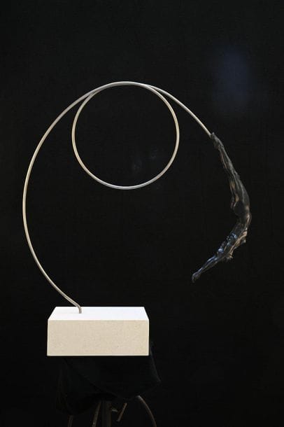 Annick LEROY - Looping 2020. Bronze numéroté...