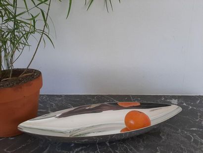 Lino SABATTINI - Shuttle basket in silver...