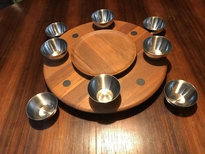 Lazy SUSAN - Teak revolving serving tray...