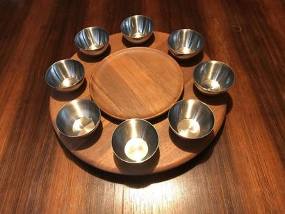 Lazy SUSAN - Teak revolving serving tray...