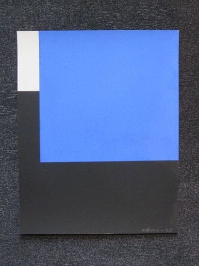 Aurélie NEMOURS - Espace bleu, 1959. Silkscreen...