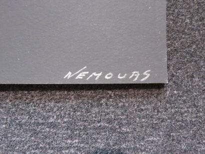 Aurélie NEMOURS - Espace bleu, 1959. Silkscreen...
