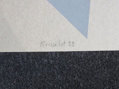 Bruno ROUSSELOT - TRIANGLE N°1, 1999. Silkscreen...