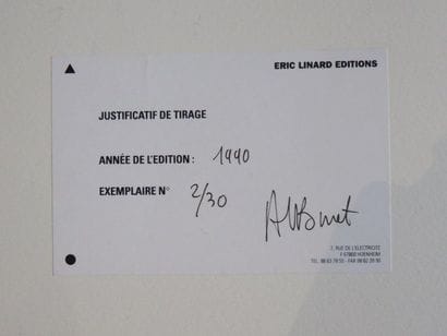 Jean-Paul ALBINET - CODE 337731, 1990. Silkscreen...