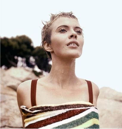 Georges DUDOGNON - Jean Seberg during the...