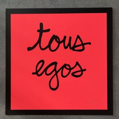 BEN - All egos, 2012. Silkscreen on paper,...