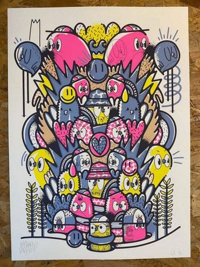 BiSHOP - Sérigraphie en couleurs sur papier...