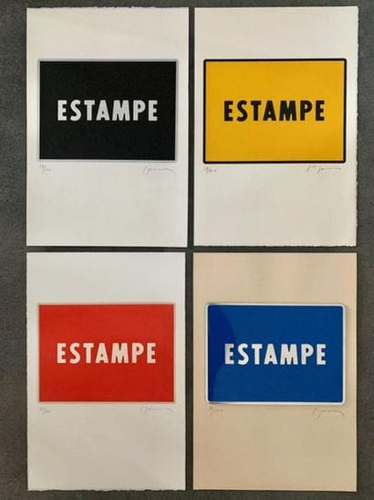 Joël DUCORROY - 4 prints (lithography - engraving...