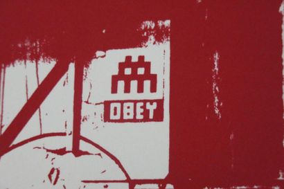 INVADER et OBEY - LA_56 / 2002. - Sérigraphie...