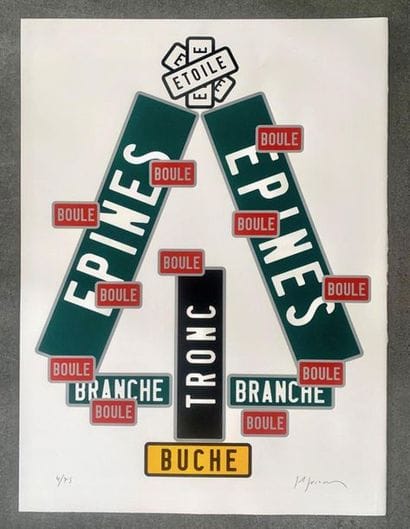 Joel DUCORROY - Christmas tree. 2008. Silkscreen...