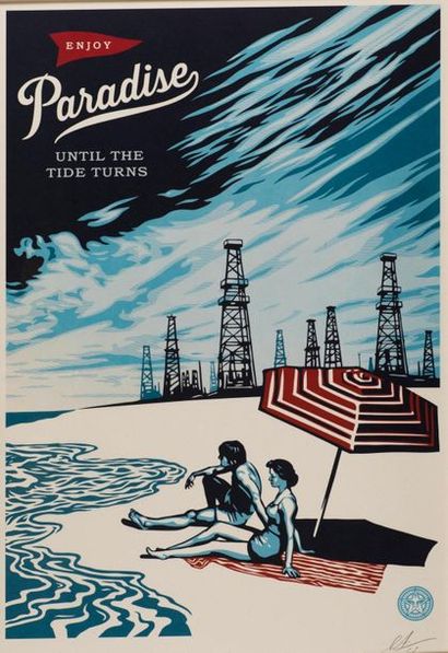 OBEY - Paradise, 2017. Sérigraphie offset...