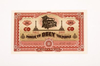 OBEY - Two Sides of Capitalism, 2010. Billet...