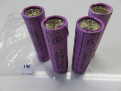 Monnaies Euros - Italie - Lot de 4 Rouleaux...