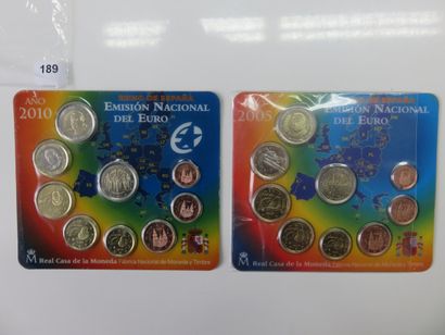 Monnaies Euros - Espagne - Collection de...