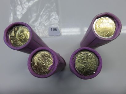 Monnaies Euros - Italie - Lot de 4 Rouleaux...