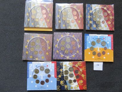 Monnaies Euros - France - Collection de 8...