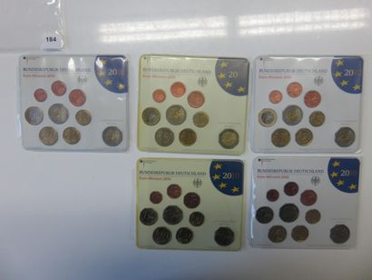Monnaies Euros - Allemagne - Collection complète...
