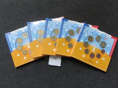 Monnaies Euros - France - Lot de 5 x Séries...