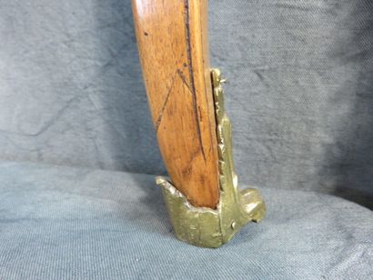 Table d’appoint en noyer, placage de noyer...