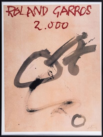 Antoni TAPIES 

Rolland Garros 2000. 

Affiche...