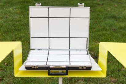 Jean Pierre RAYNAUD 

Attaché-case 1974....