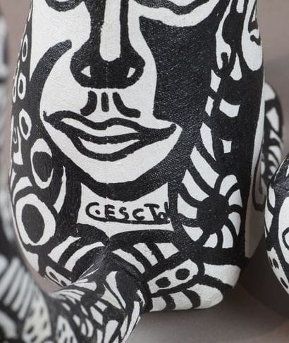 Christian ESCTAL 

Sculpture volume. 

Acrylique...