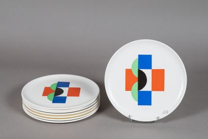 Sonia DELAUNAY 

Sonia. 

8 Assiettes de...