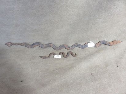 Deux représentations de serpents destinés...