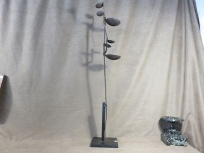 Lampe à huile ou à beurre de karité ornée...