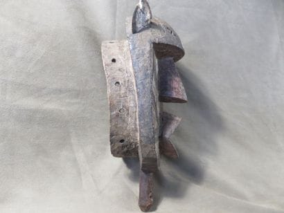 Zoomorphic mask representing a monkey. This...