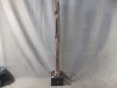 Character represented standing with his arms...