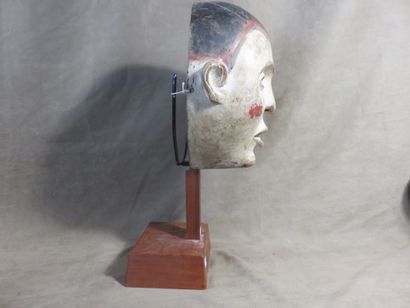 Masque de danse à visage humain, les pommettes...
