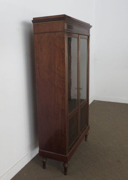 Petite bibliothèque en acajou, placage d’acajou,...