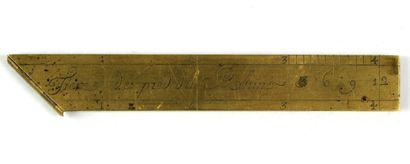 LASNIER - Equerre pliante en laiton à fenêtre...