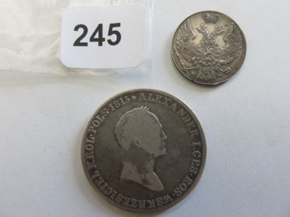 Monnaies - Pologne - Collection de 2 monnaies...