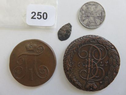 Monnaies - Russie - Lot de 4 monnaies, 1...