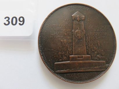 Médaille - Siège de Paris 1870 - 1871, par...