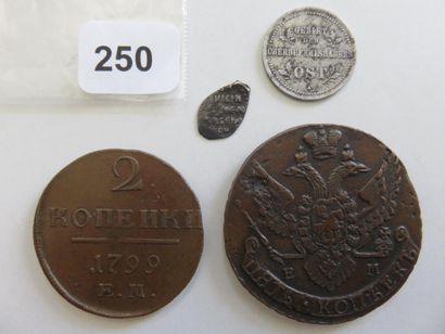 Monnaies - Russie - Lot de 4 monnaies, 1...
