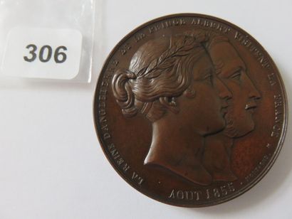 Médaille Napoléon III - Visite en France...