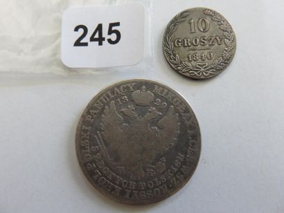 Monnaies - Pologne - Collection de 2 monnaies...