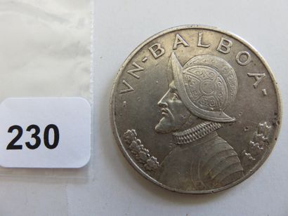 Monnaie - Panama - 1 Balboa 1934 (argent,...