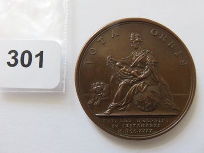 Médaille - Louis XV - Naissance du Dauphin...