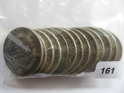Monnaies argent - Lot de 13 x 5 Francs écu...