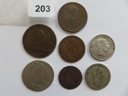 Monnaies - Autriche - Collection de 7 monnaies...