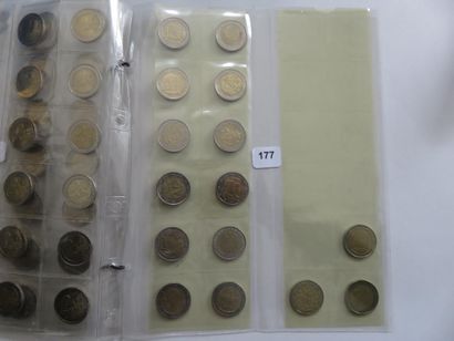 Monnaies - Euros - Collection de 67 x 2 Euros,...